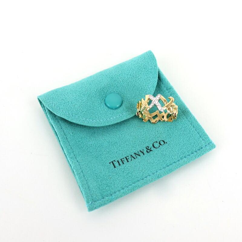 TIFFANY&Co.（ティファニー） 指輪 ラブ＆キス K18YG×Pt950 14号