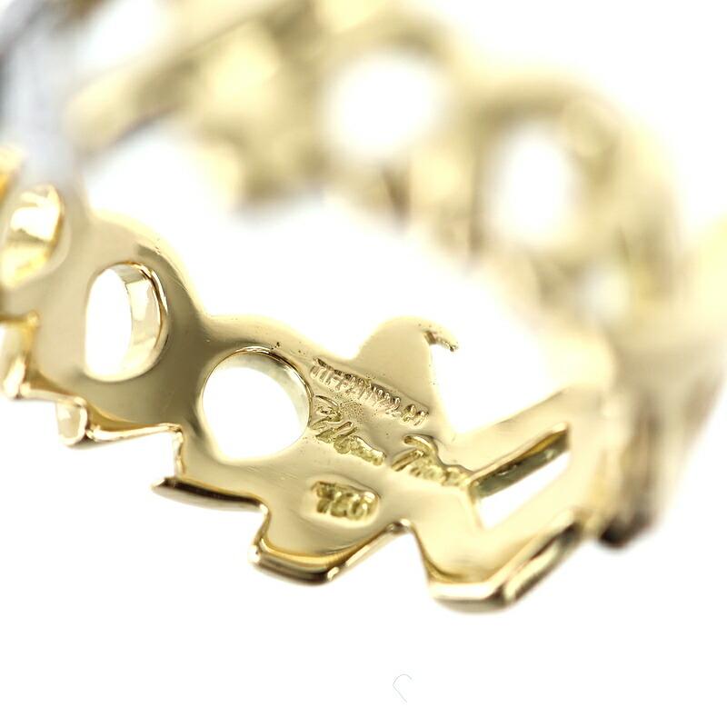 TIFFANY&Co.（ティファニー） 指輪 ラブ＆キス K18YG×Pt950 14号