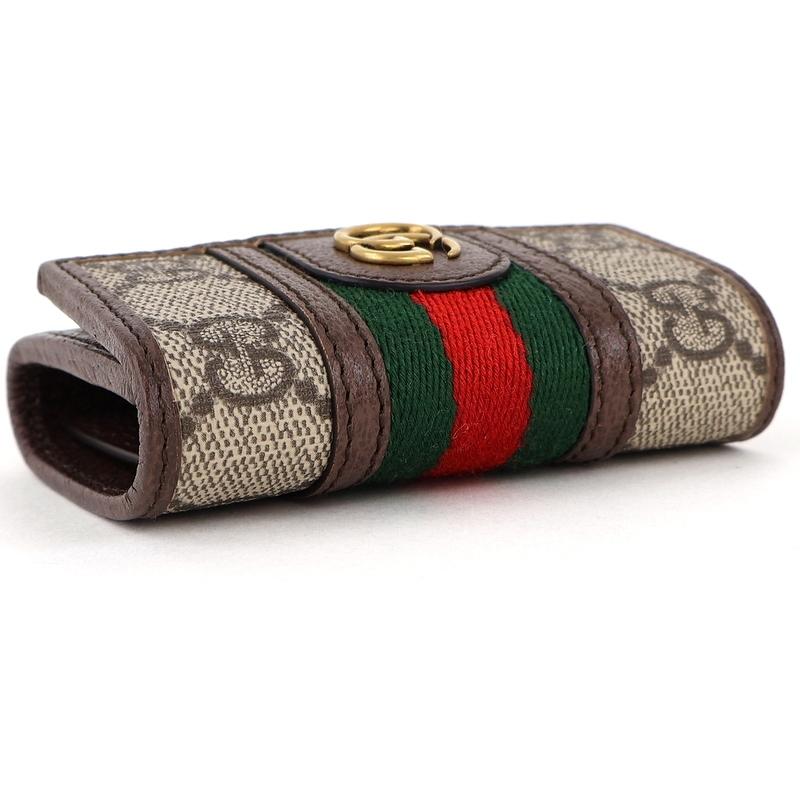 Ophidia グッチ キーケース 6連 オフィディア ベージュ系 キーカバー