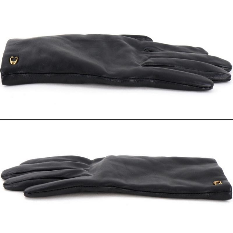 COACH（コーチ） 手袋 レディース スカルプテッド シグネチャー レザー