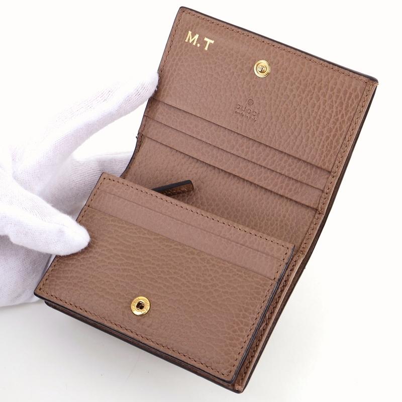 ダブルG グッチ 財布 二つ折り カードケースウォレット ミニウォレット