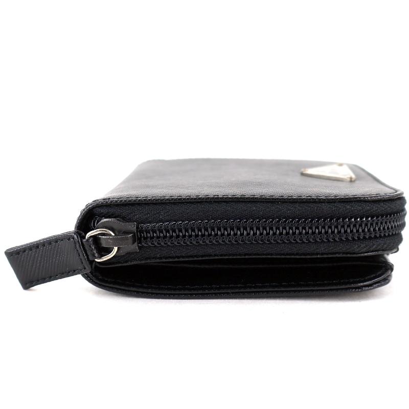 PRADA（プラダ） 財布 2つ折り財布 サフィアーノレザー コンパクト