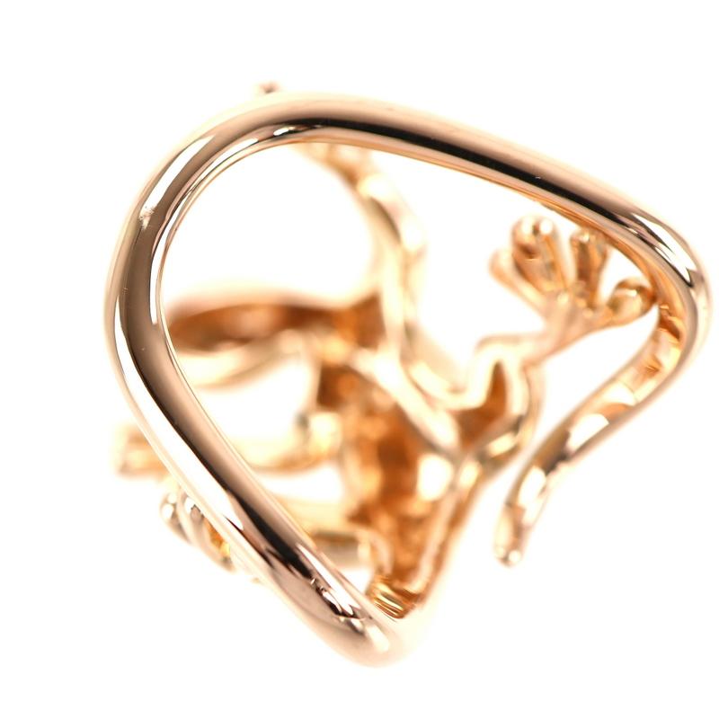 マッティオリ リング アフリカンクイーン トカゲモチーフ 爬虫類 18k