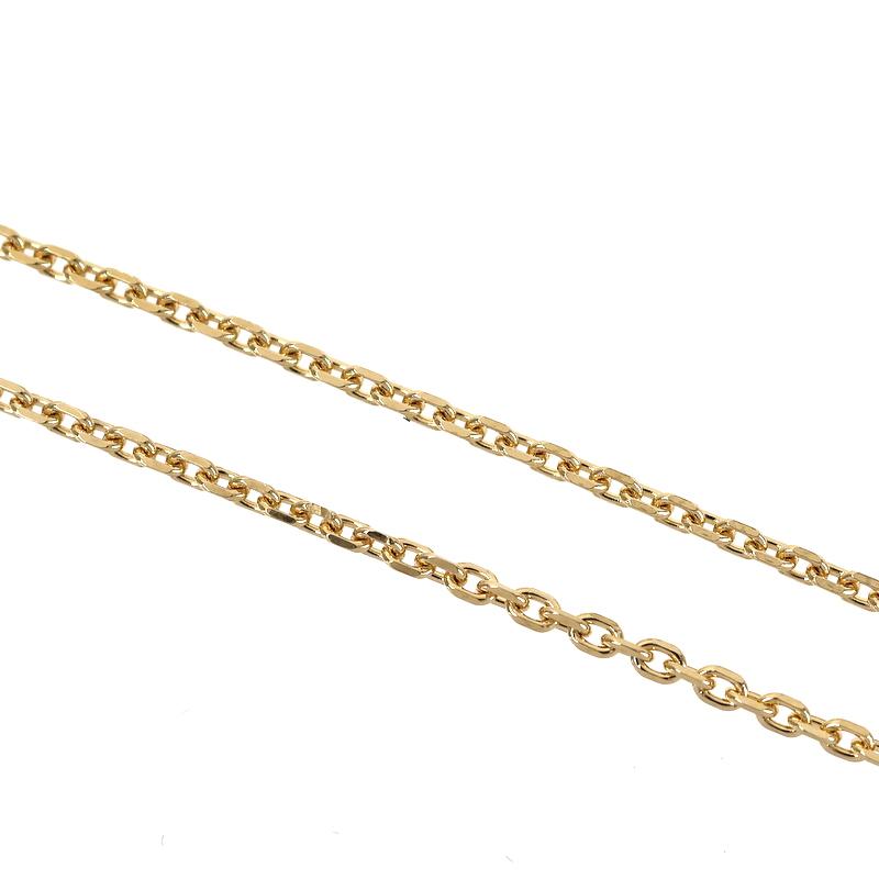 ネックレス 18金 45.5cm 4.8g アジャスター付き ネックレスチェーン