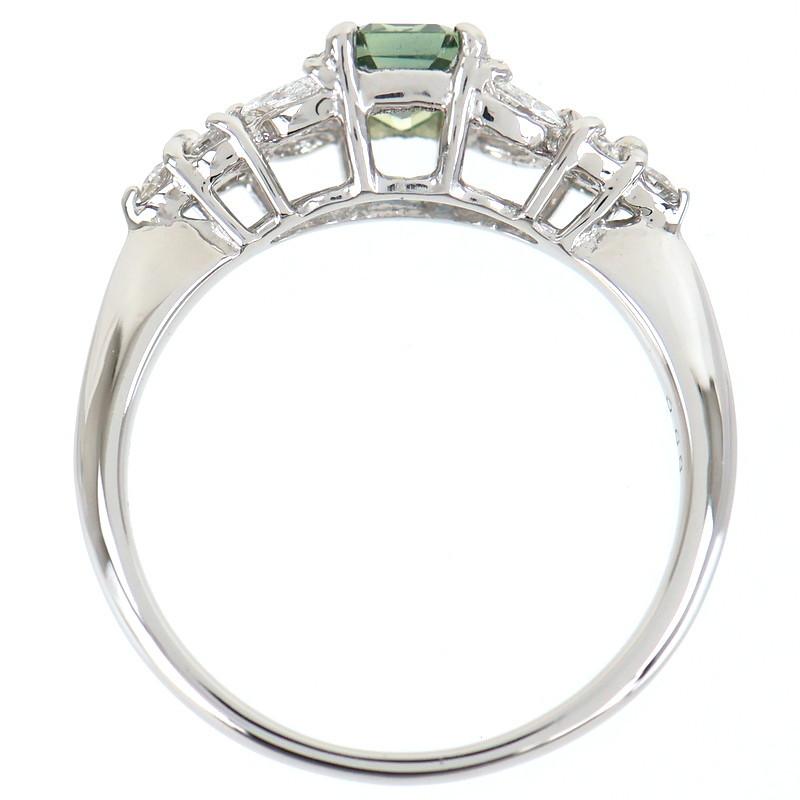 指輪 レディース プラチナ900 13号 バイカラーサファイア 0.68ct