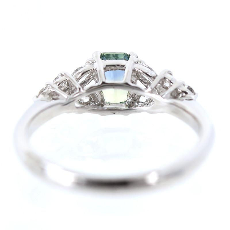 指輪 レディース プラチナ900 13号 バイカラーサファイア 0.68ct