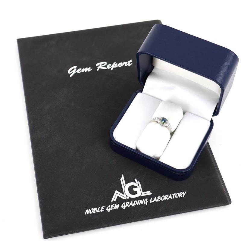 指輪 レディース プラチナ900 13号 バイカラーサファイア 0.68ct