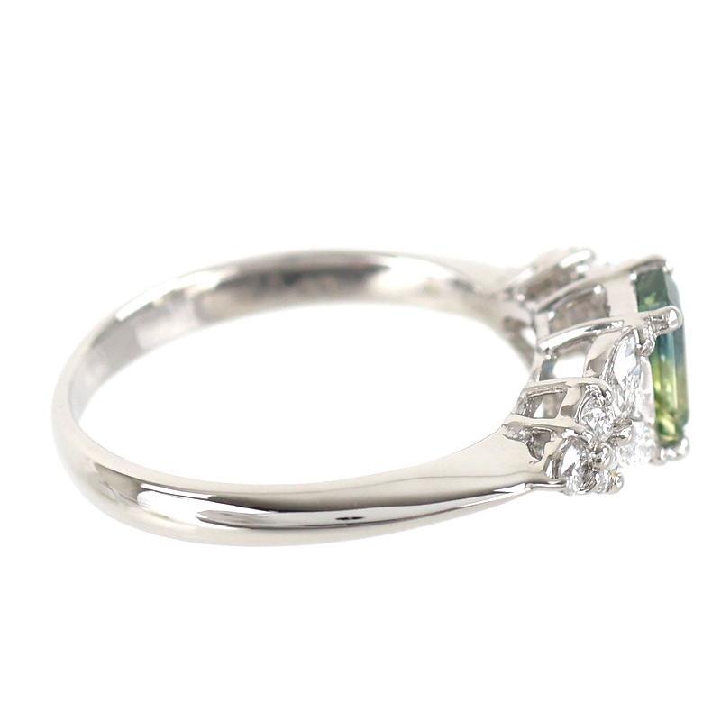 指輪 レディース プラチナ900 13号 バイカラーサファイア 0.68ct