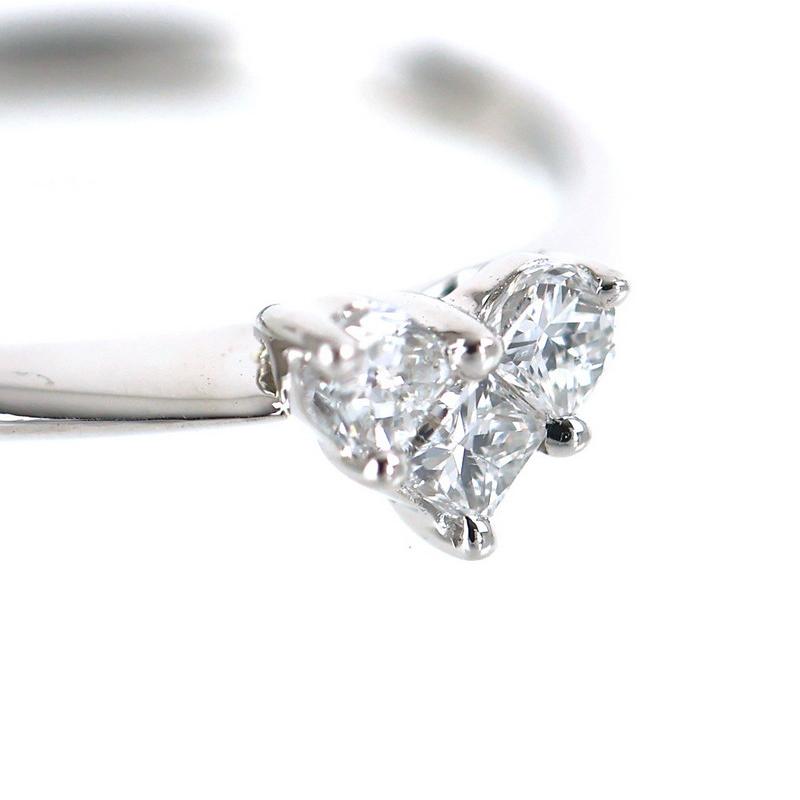 指輪 リング プラチナ 10号 ダイヤモンド 0.15ct ハートモチーフ