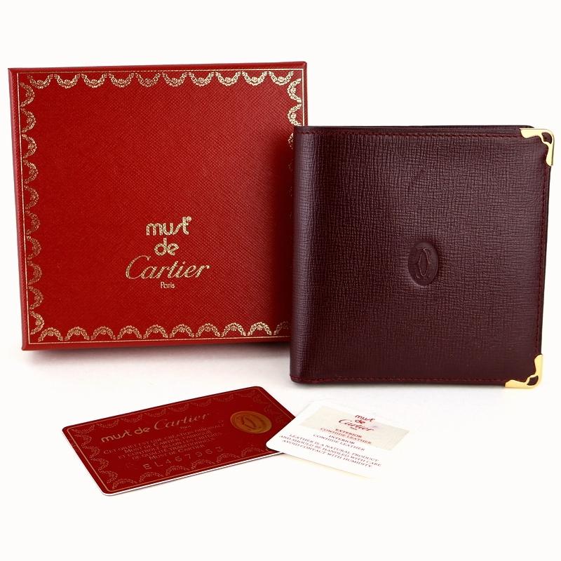 MUST DE CARTIER カルティエ 財布 マストライン 二つ折りサイフ