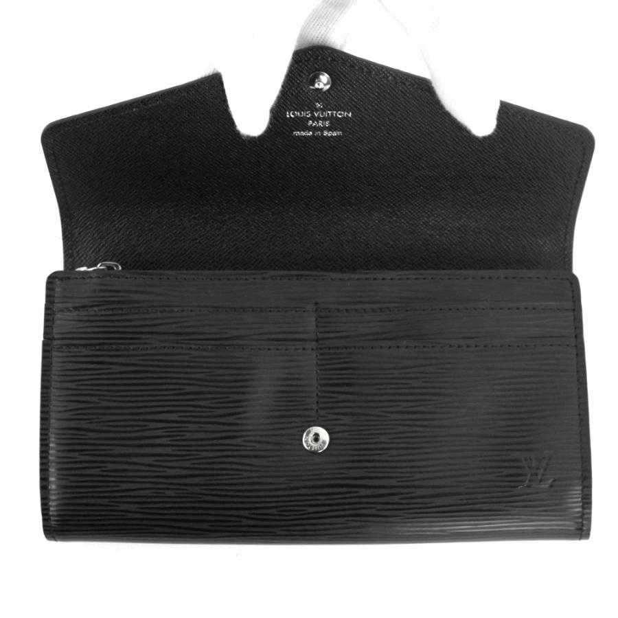 ポルトフォイユ・サラ ルイヴィトン 財布 中古 ノワール ブラック エピ