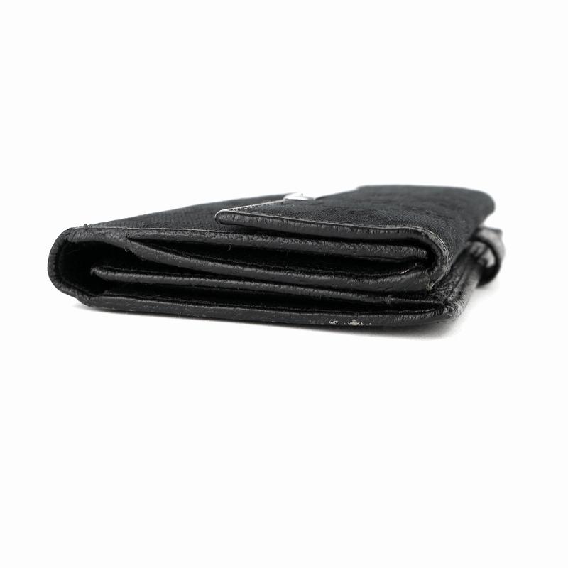 GGキャンバス グッチ 長財布 ブラック 二つ折りロングウォレット W
