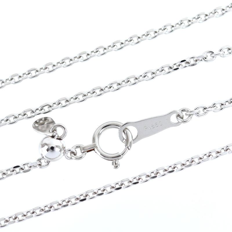 ラソマ ネックレス レディース Pt900×Pt850 ホースシュー 55cm 14.8g