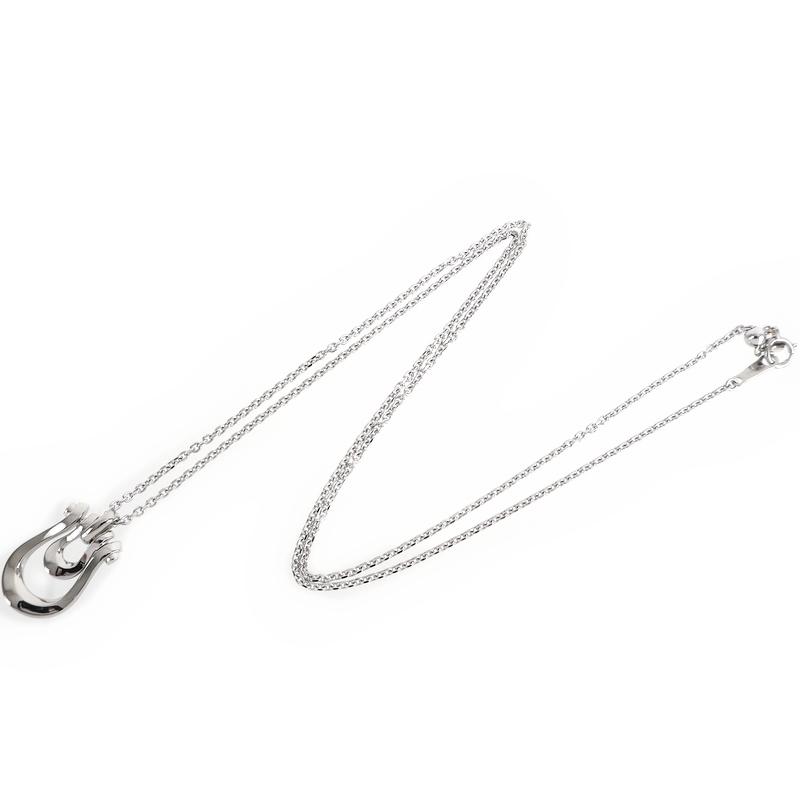 ラソマ ネックレス レディース Pt900×Pt850 ホースシュー 55cm 14.8g
