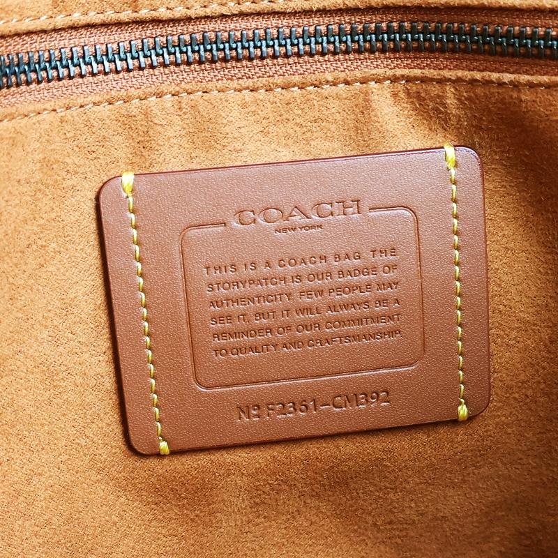 コーチ フィールドトート40 2WAYバッグ マイクロシグネチャー