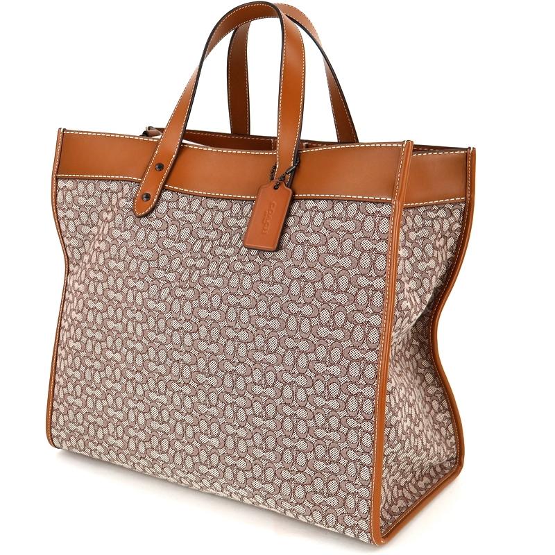 コーチ フィールドトート40 2WAYバッグ マイクロシグネチャー