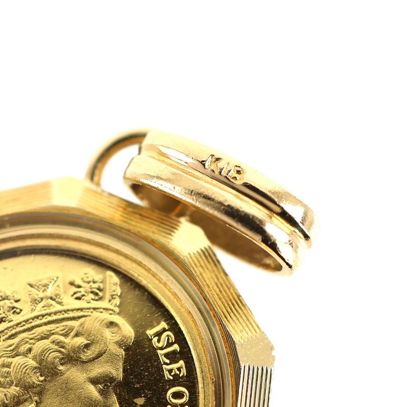 ペンダントトップ マン島キャット 金貨 1/25oz K24 マン島キャットコイン 1/25oz ペンダントトップ K24ゴールド 24金