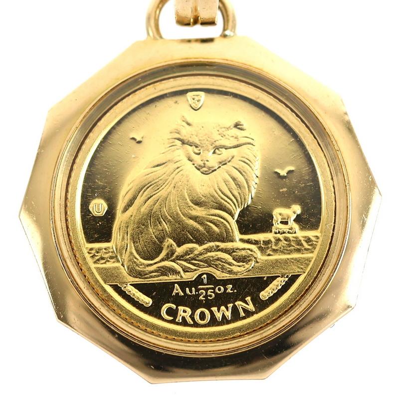 ペンダントトップ レディース メンズ マン島キャットコイン 1/25oz 24