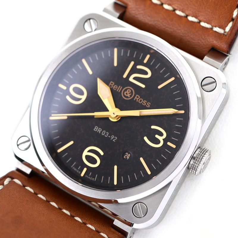 ベル&ロス 腕時計 BR-03-92 ゴールデンヘリテージ BR0392-ST-G-HE/SCA