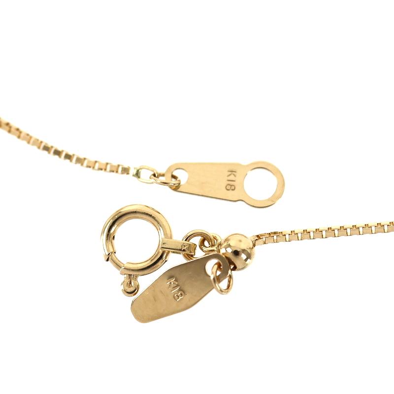 ESTELLE（エステール） ネックレス 18金 45cm ダイヤ 0.36ct フラワー