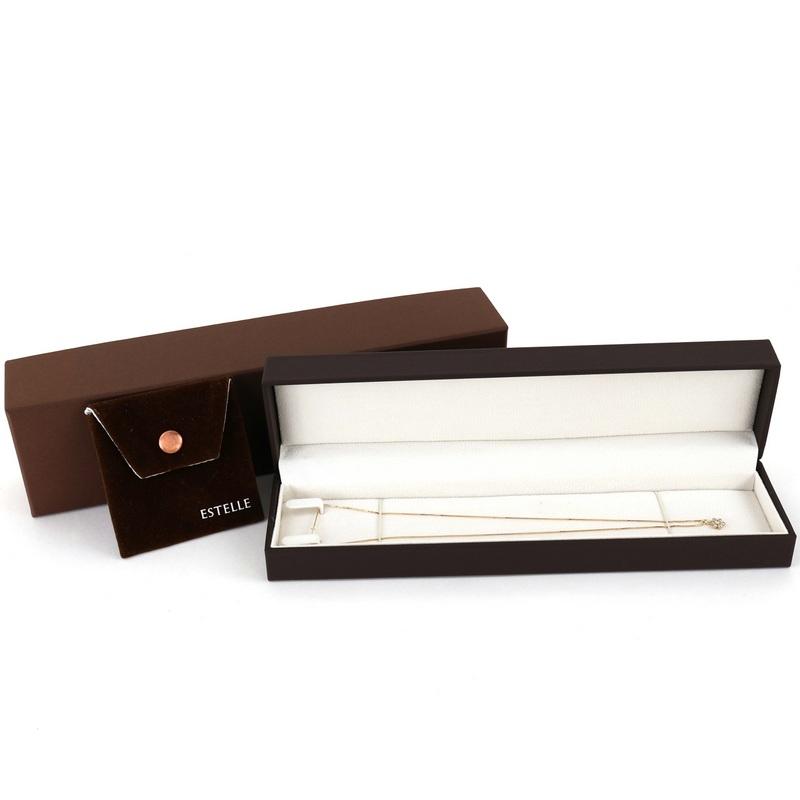 ESTELLE（エステール） ネックレス 18金 45cm ダイヤ 0.36ct フラワー