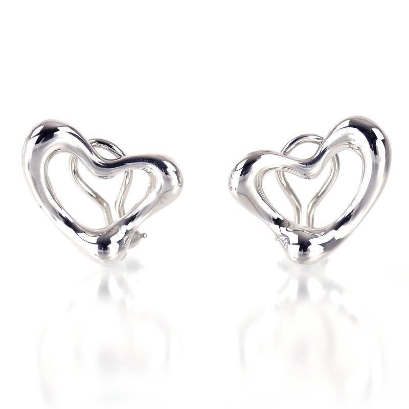 Elsa Peretti ティファニー イヤリング SV925 オープンハート 11.2g