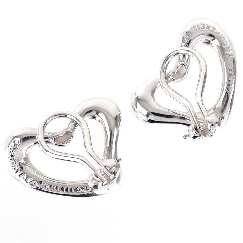 Elsa Peretti ティファニー イヤリング SV925 オープンハート 11.2g