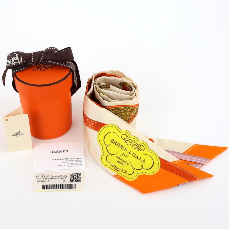 HERMÈS BRIDES de GALA スカーフ ツイリー HERMES（エルメス） スカーフ ツイリー シルク100％ BRIDES DE GALA
