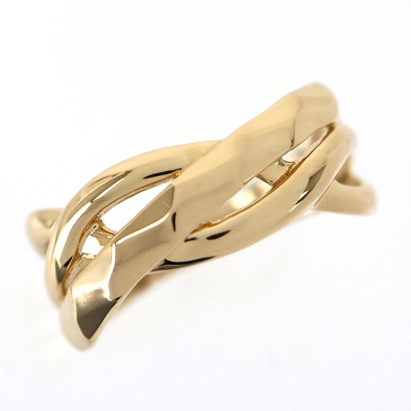 K18ゴールド リンクスタイルリング1.71g 11号 喜平リング 18金 （11号