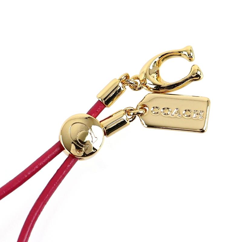 COACH（コーチ） レザースライダーブレスレット パヴェシグネチャー 