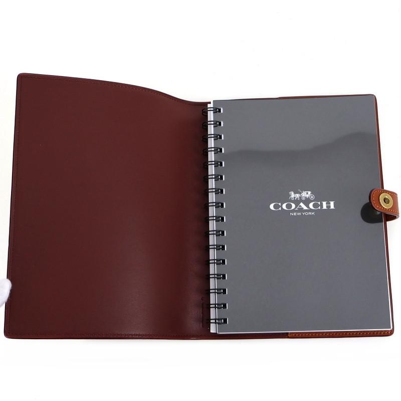 COACH☆コーチ新品未開封☆シグネチャーノートカバー☆リングノート付き COACH（コーチ） ノートブック・シグネチャー キャンバス・ホリデー