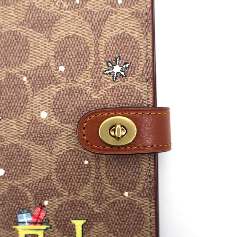 COACH（コーチ） ノートブック・シグネチャー キャンバス・ホリデー