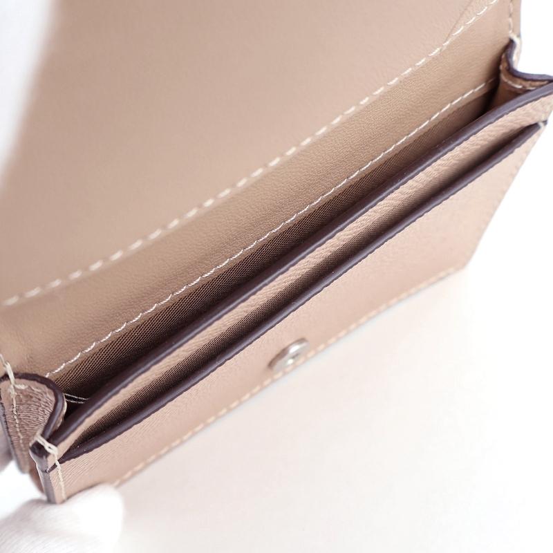 COACH（コーチ） ビジネスカードケース 名刺入れ グレージュ系 クロス