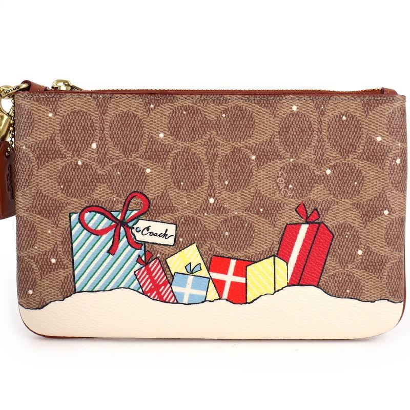 コーチ ポーチ エッセンシャル スモール リストレット・シグネチャー