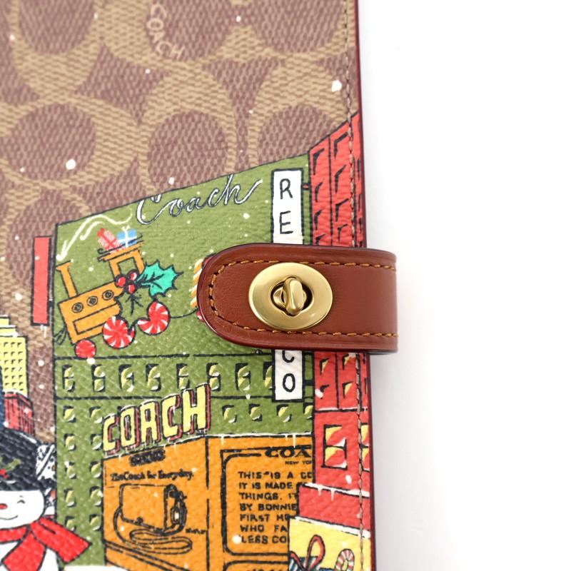 COACH（コーチ） ホリデー ノートブック・シグネチャー キャンバス