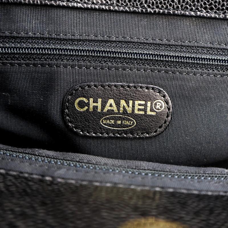 CHANEL（シャネル） バッグ キャビアスキン ウッドハンドル トート