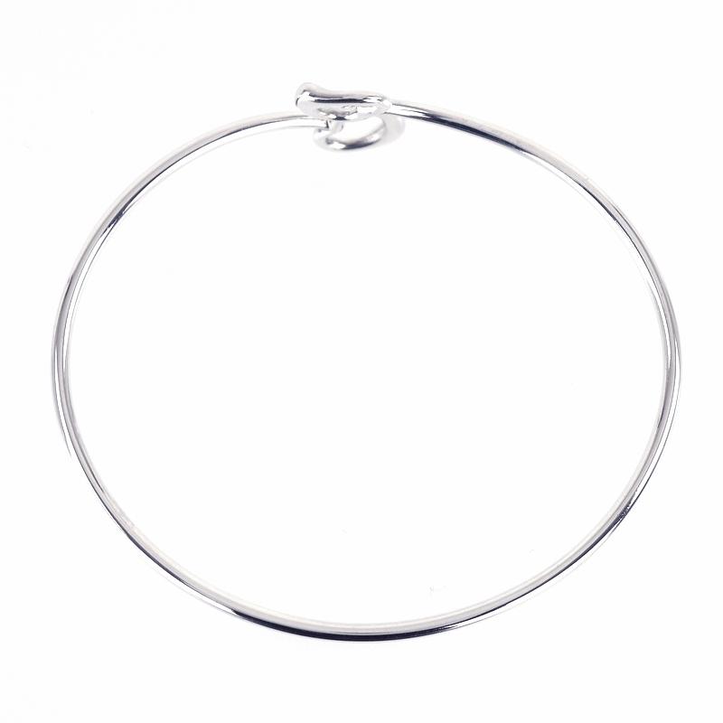 ティファニー　ダブルオープンハートバングル エルサ・ペレッティ ダブル オープン ハート バングル18Kローズ