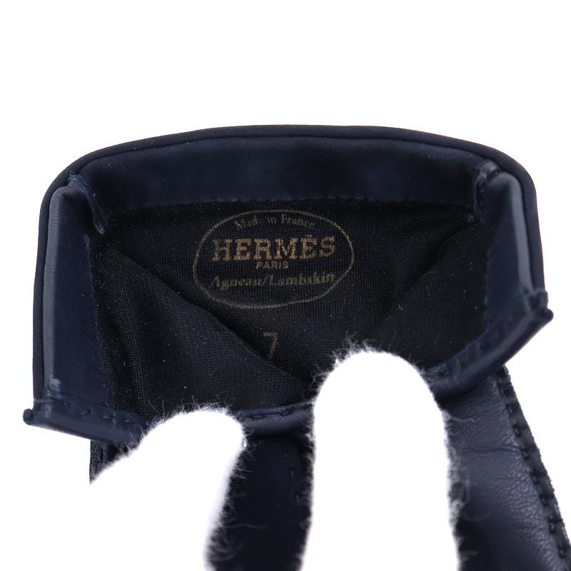 HERMES（エルメス） 手袋 レディース レザーグローブ セリエ サイズ7