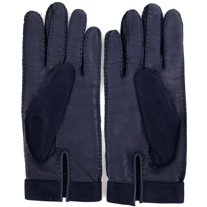 未使用　エルメス　レザー　グローブ　手袋 HERMES（エルメス） 手袋 レディース レザーグローブ セリエ サイズ7