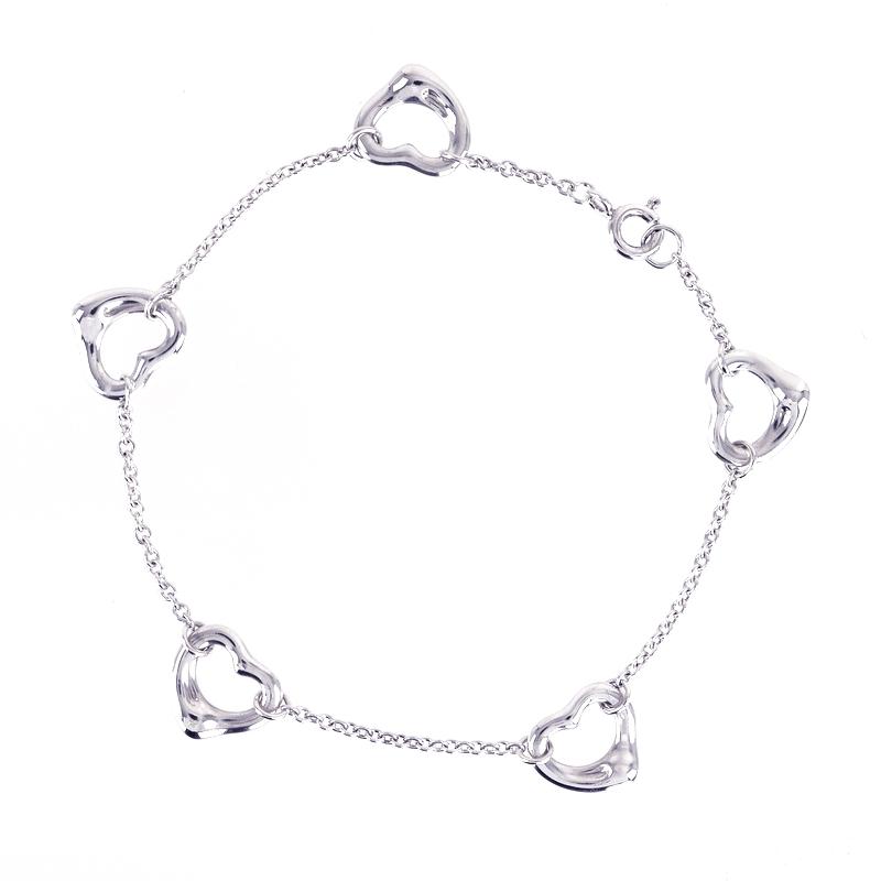 Elsa Peretti ティファニー ブレスレット オープンハート SV925 ハート