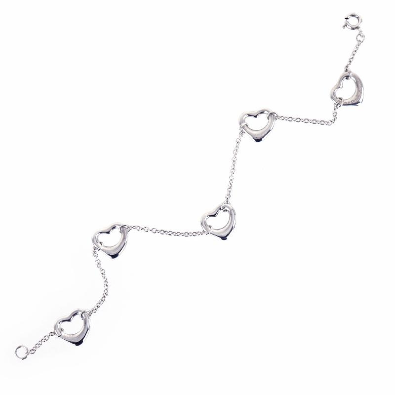 Elsa Peretti ティファニー ブレスレット オープンハート SV925 ハート