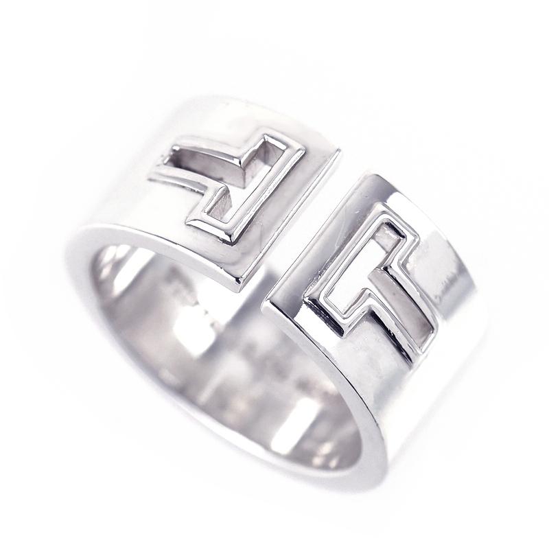 美品 ティファニー アトラス ワイド リング 約16号 SV925 TIFFANY&Co.（ティファニー） 指輪 SV925 Tカットアウト 約16号 12.2g