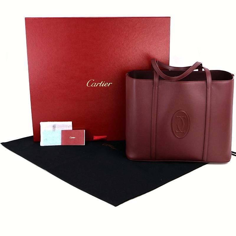 MUST DE CARTIER カルティエ バッグ トート マストライン カーフレザー