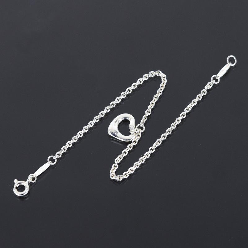 極美品✨ティファニー　オープンハート　ブレスレット　シルバー　付属品完備　磨き済 Elsa Peretti ティファニー オープンハートブレスレット