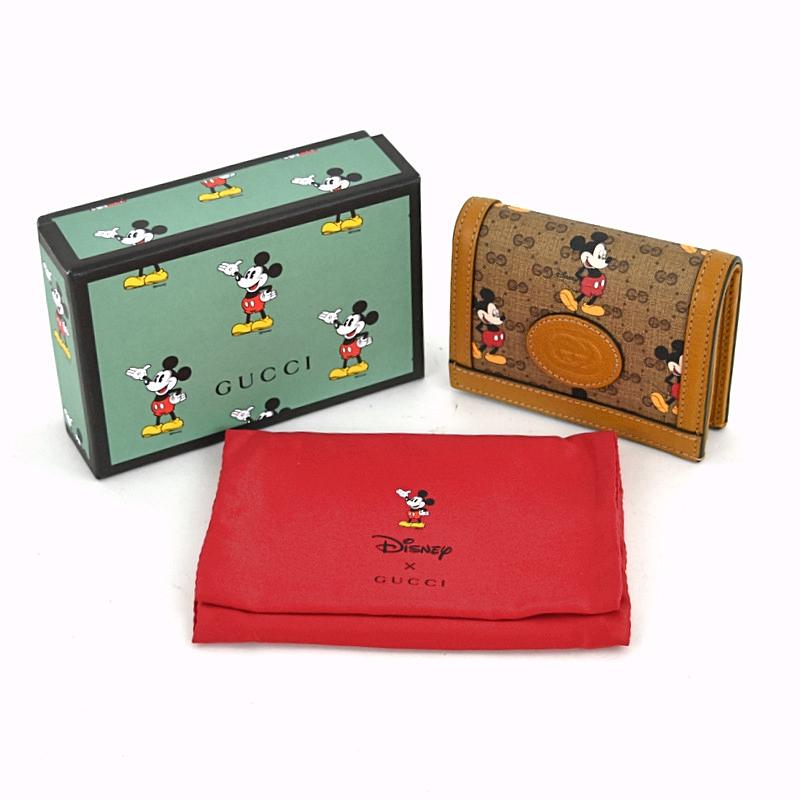 GUCCI Disney ミッキー 二つ折り財布 中古・古着通販】GUCCI (グッチ) DISNEY (ディズニー) GUCCI