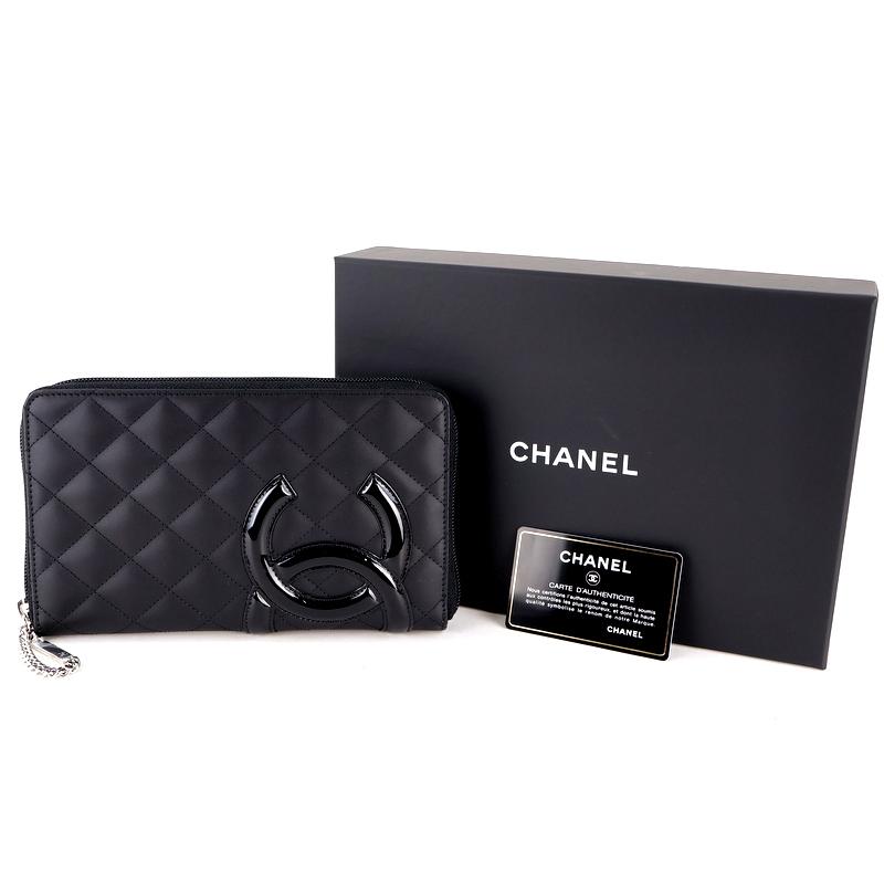 CHANEL Cambon Line ブラック キルティング 長財布 CHANEL Cambon Line ブラック キルティング 長財布 【公式通販】