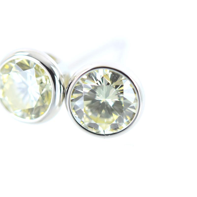 一粒ダイヤ ピアス レディース メンズ ダイヤモンド 0.31ct 0.32ct