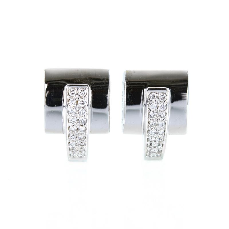 キャサジ ピアス レディース 18k 18金 ホワイトゴールド ダイヤモンド