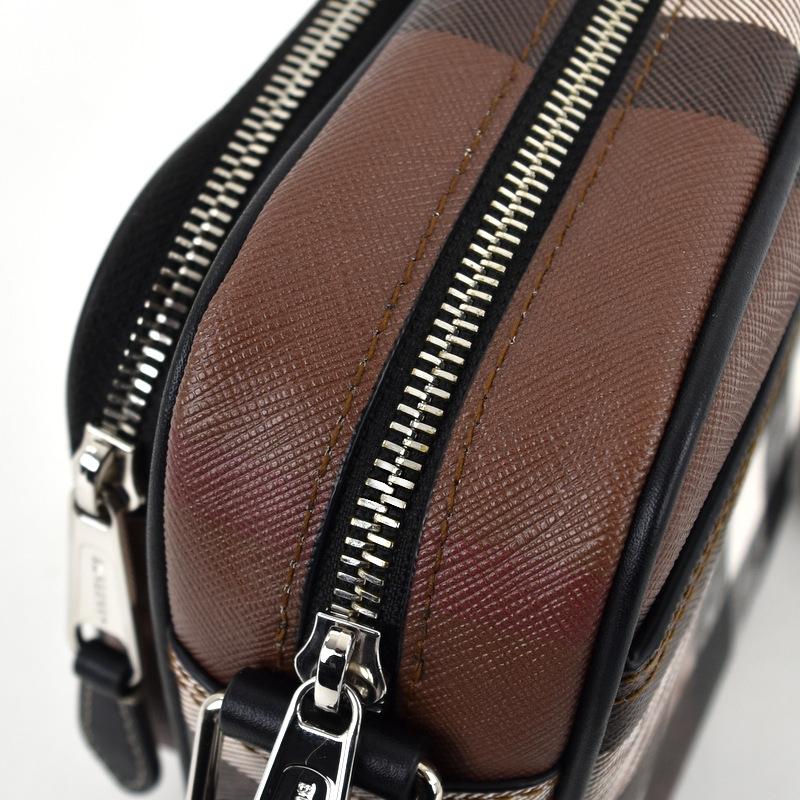 BURBERRY / パディ ショルダーバッグ チェック ブラウン メンズ