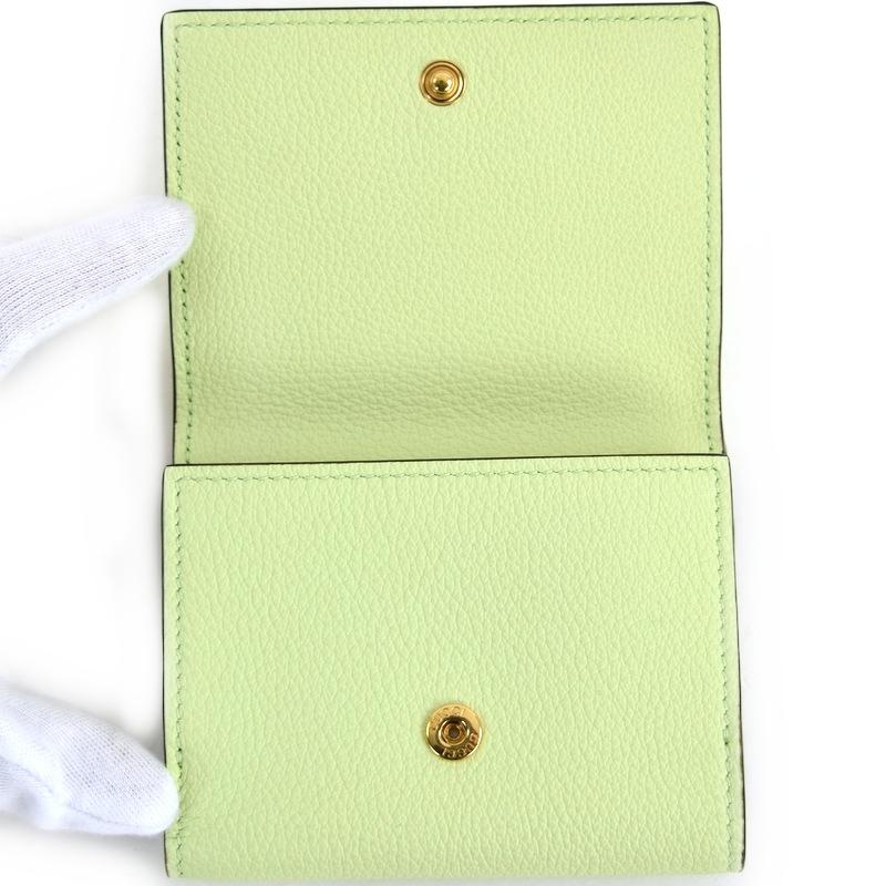 GUCCI（グッチ） 財布 レザー 三つ折り財布 731694 ライトグリーン